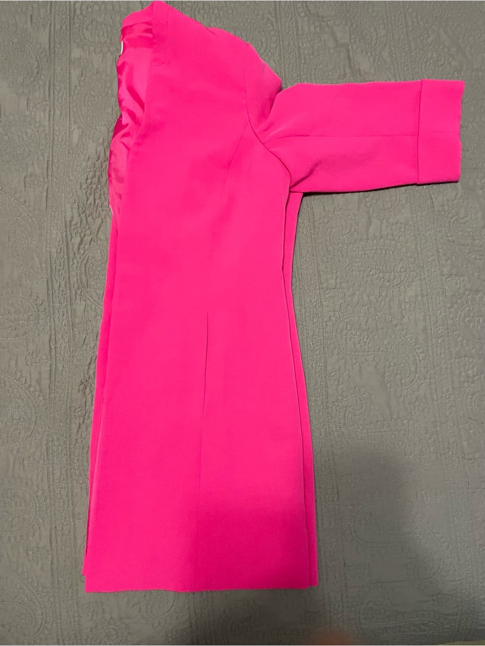 Kasper Bright Pink One-Shoulder Blazer